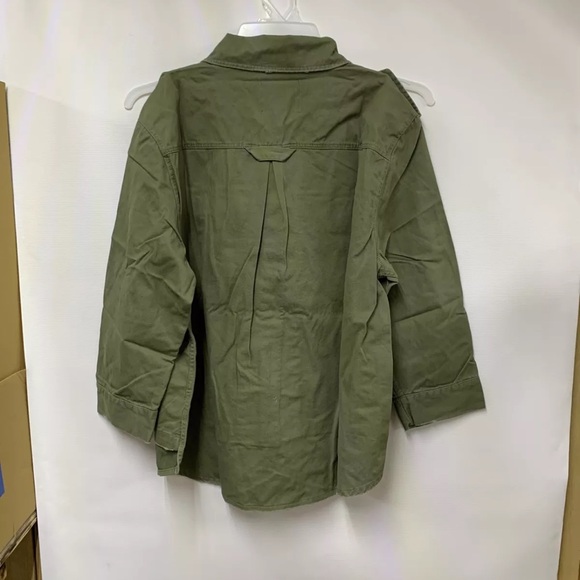 Alexander Jordan Women's Lightly Frayed Hem Utility Jacket MSRP$79 Size M New - Picture 6 of 8